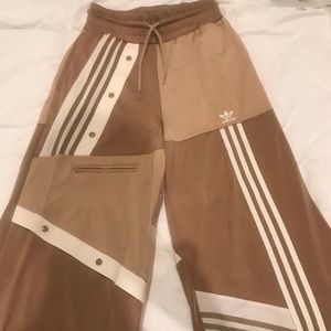 Danielle Cathari Adidas tan pants